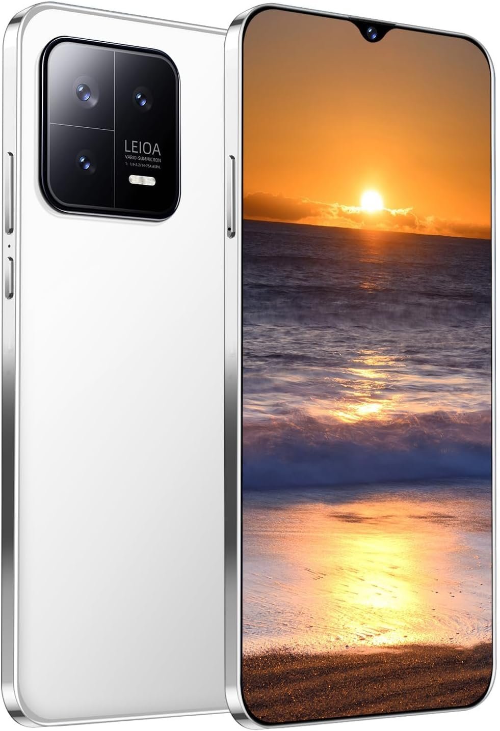 viqee M13 Cell Phone 5G Unlocked Phones 6GB+256GB Smartphone Android 13, 5800mAh Battery, 6.5″ FHD+120Hz 64MP Camera, Dual SIM Octa-Core Phone GPS/Fingerprint/Face ID (White)